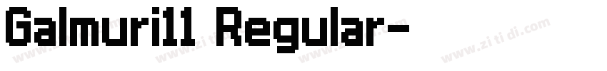 Galmuri11 Regular字体转换